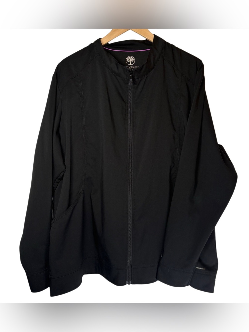 Healing Hands Long Sleeve Zip Front Scrub Jacket 3 XL
